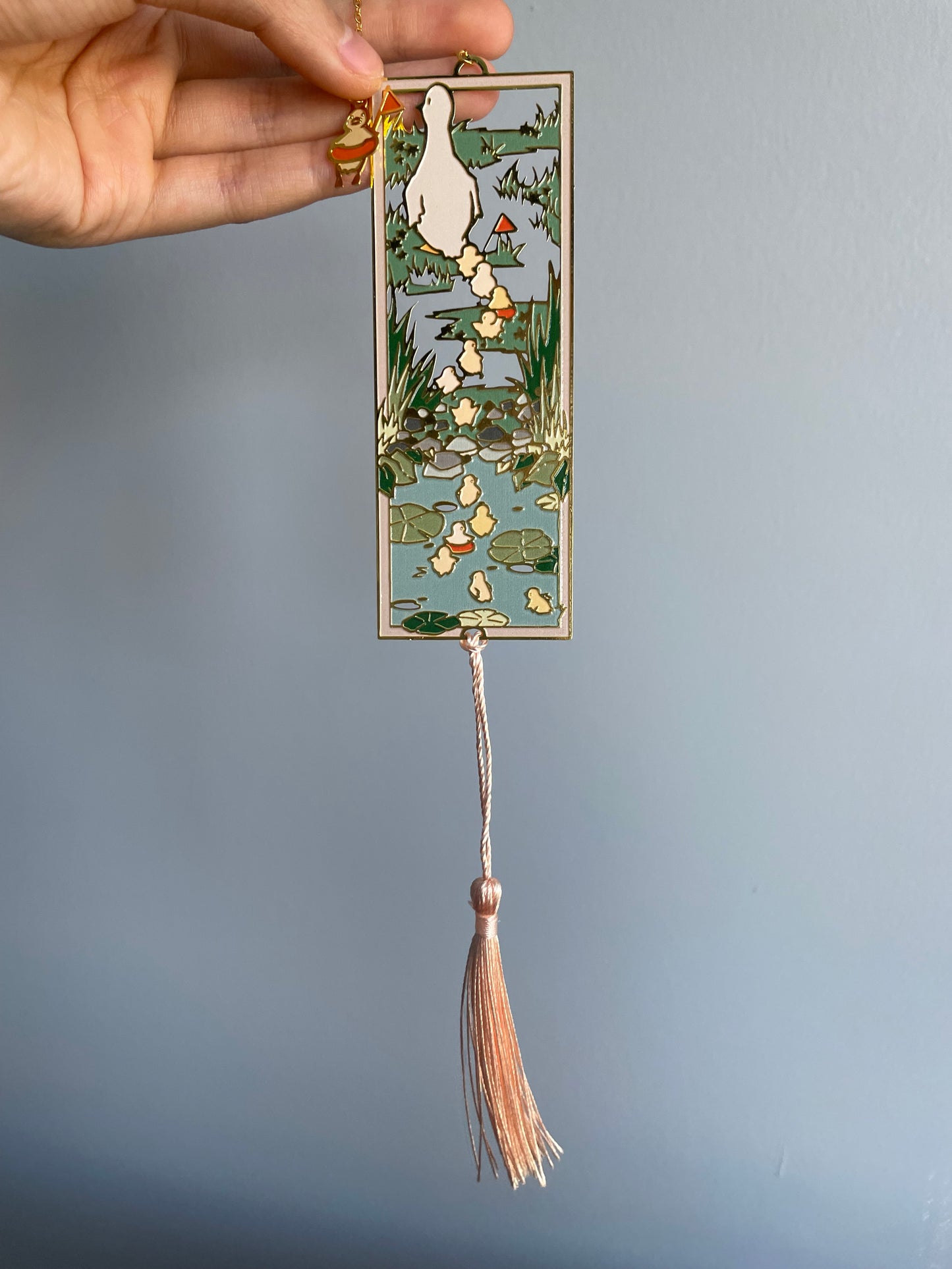 Duckies | Original Design | Enamel Bookmark / Charm | 11x4cm