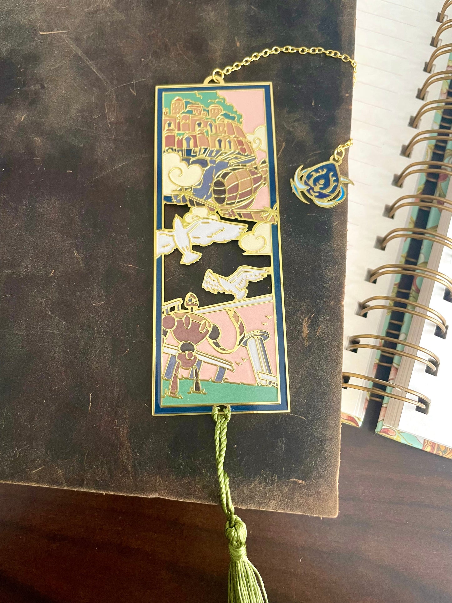 Laputa inspired | anime movie | Enamel Bookmark / Charm |11x4cm