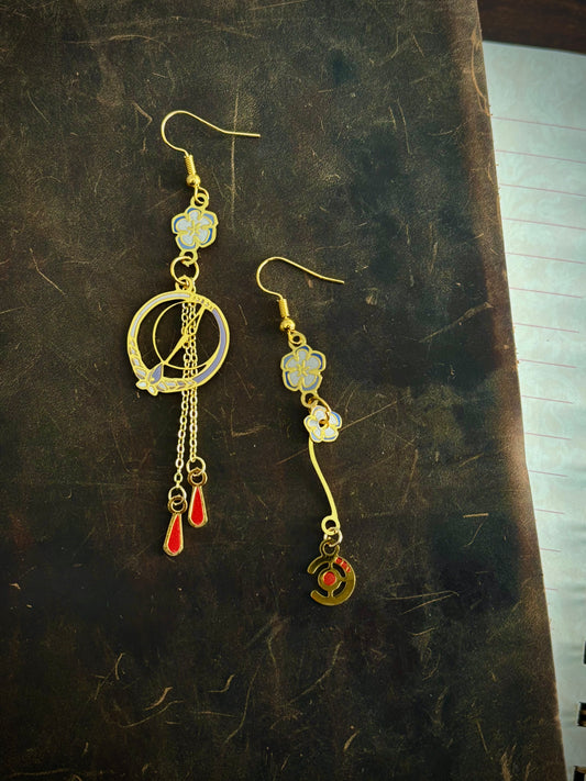 Journey’s Beyond | HimFri inspired | thin/light double-sided Enamel Earrings