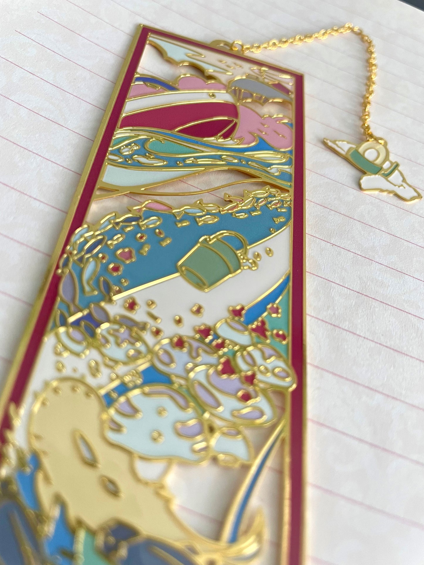 Goldfish Princess inspired | anime movie | Enamel Bookmark / Charm | 11x4cm