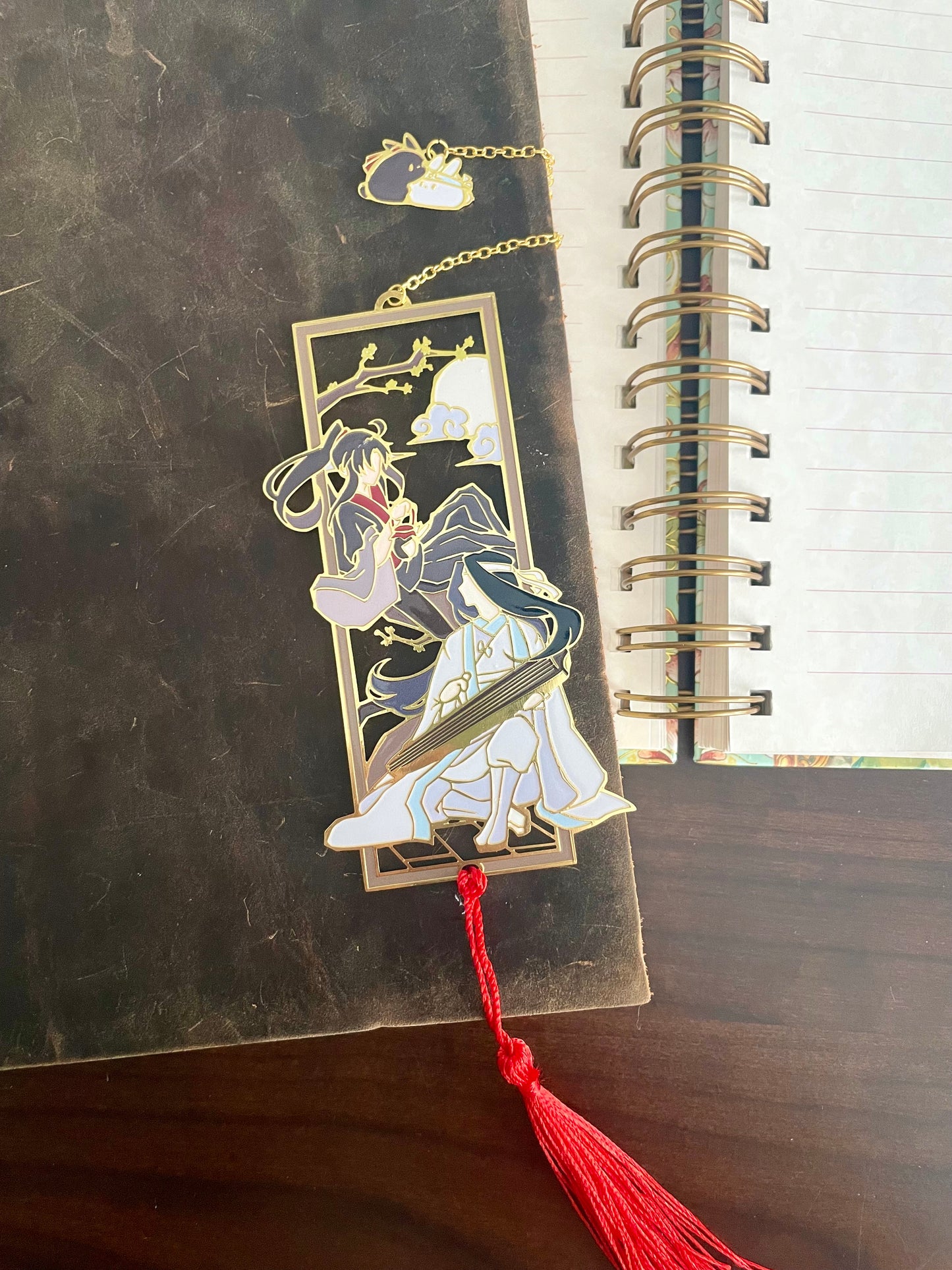 MZDS Founder of Diabolism | LZ & WY | Enamel Bookmark / Charm | 11x4cm