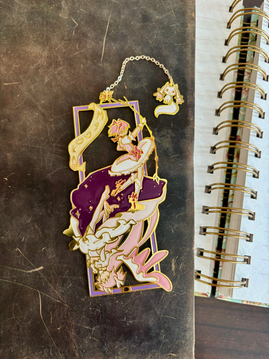 Madoka inspired | magical girl | Enamel Bookmark / Charm | 11x4cm