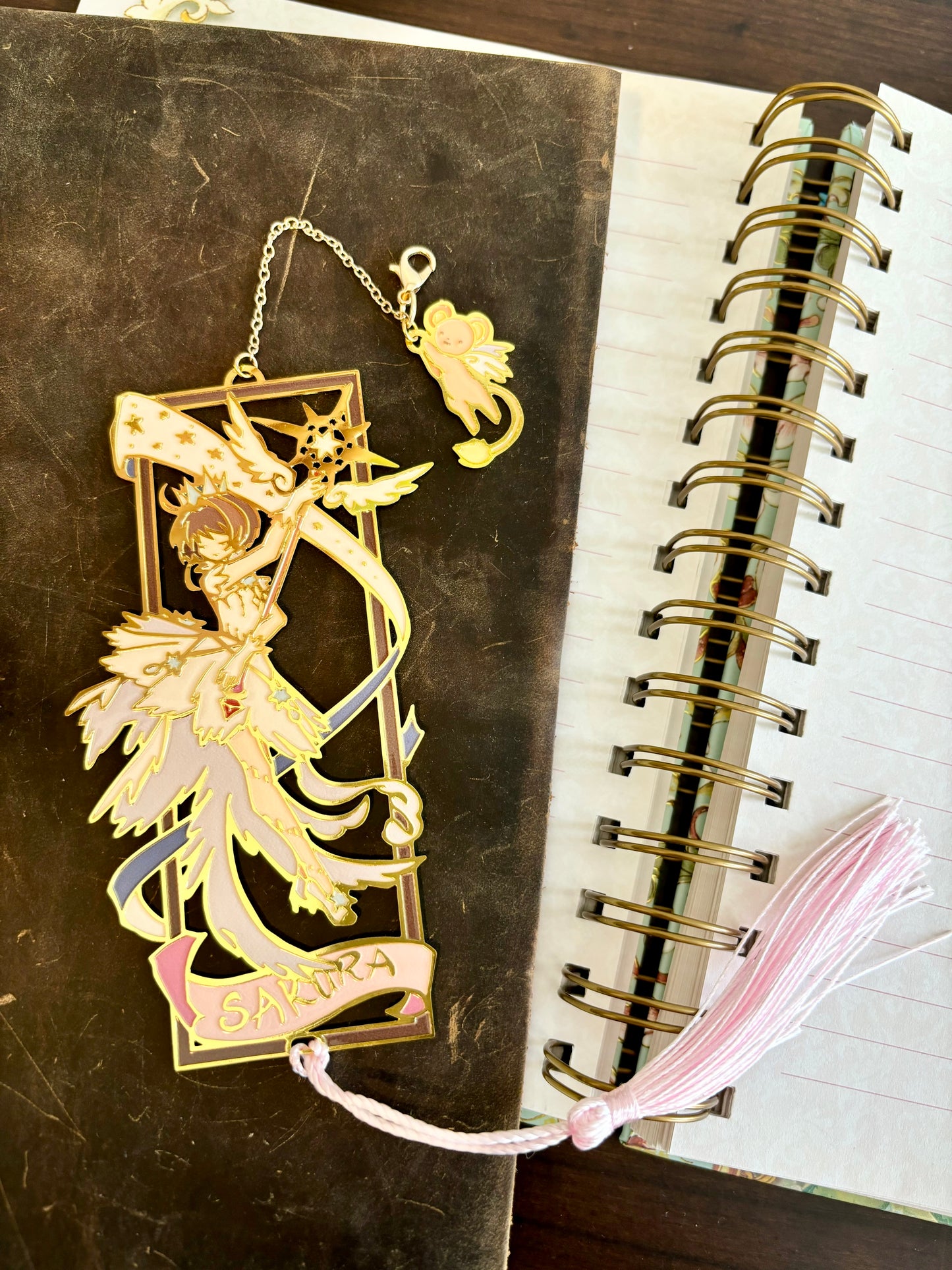 Card Capturor inspired | magical girl | Enamel Bookmark / Charm | 11x4cm