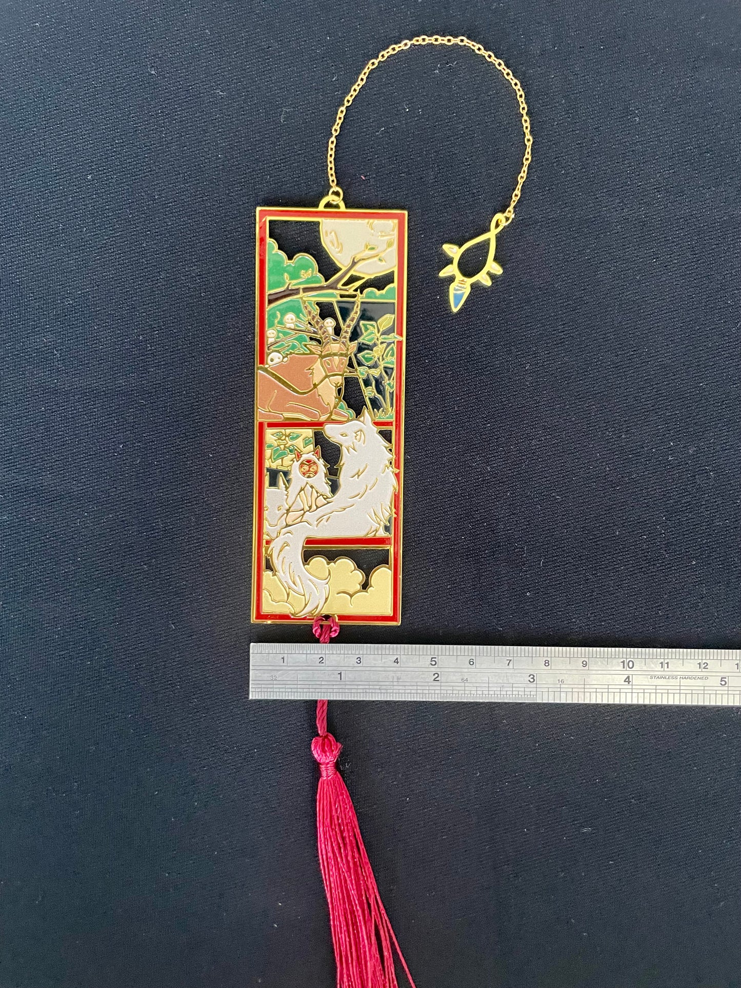 Mononoke Hime Inspired | Anime Movie | Enamel Bookmark / Charm | 11x4cm