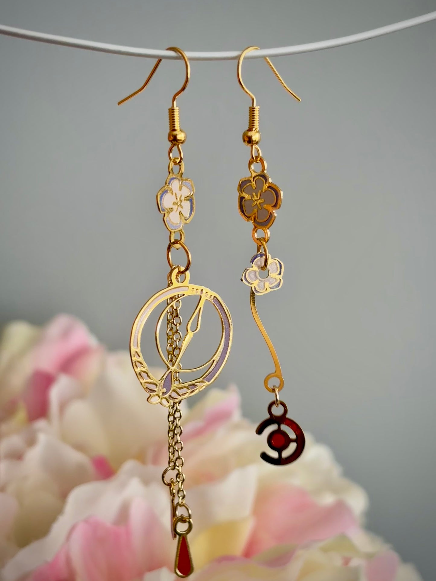 Journey’s Beyond | HimFri inspired | thin/light double-sided Enamel Earrings