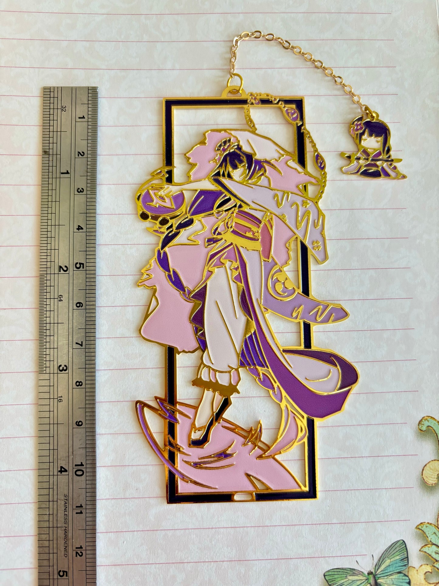 Makoto Baal Ei Beelzebul Raiden Shogun Inazuma | Genshin Impact | Enamel Bookmark / Charm | 11x4cm