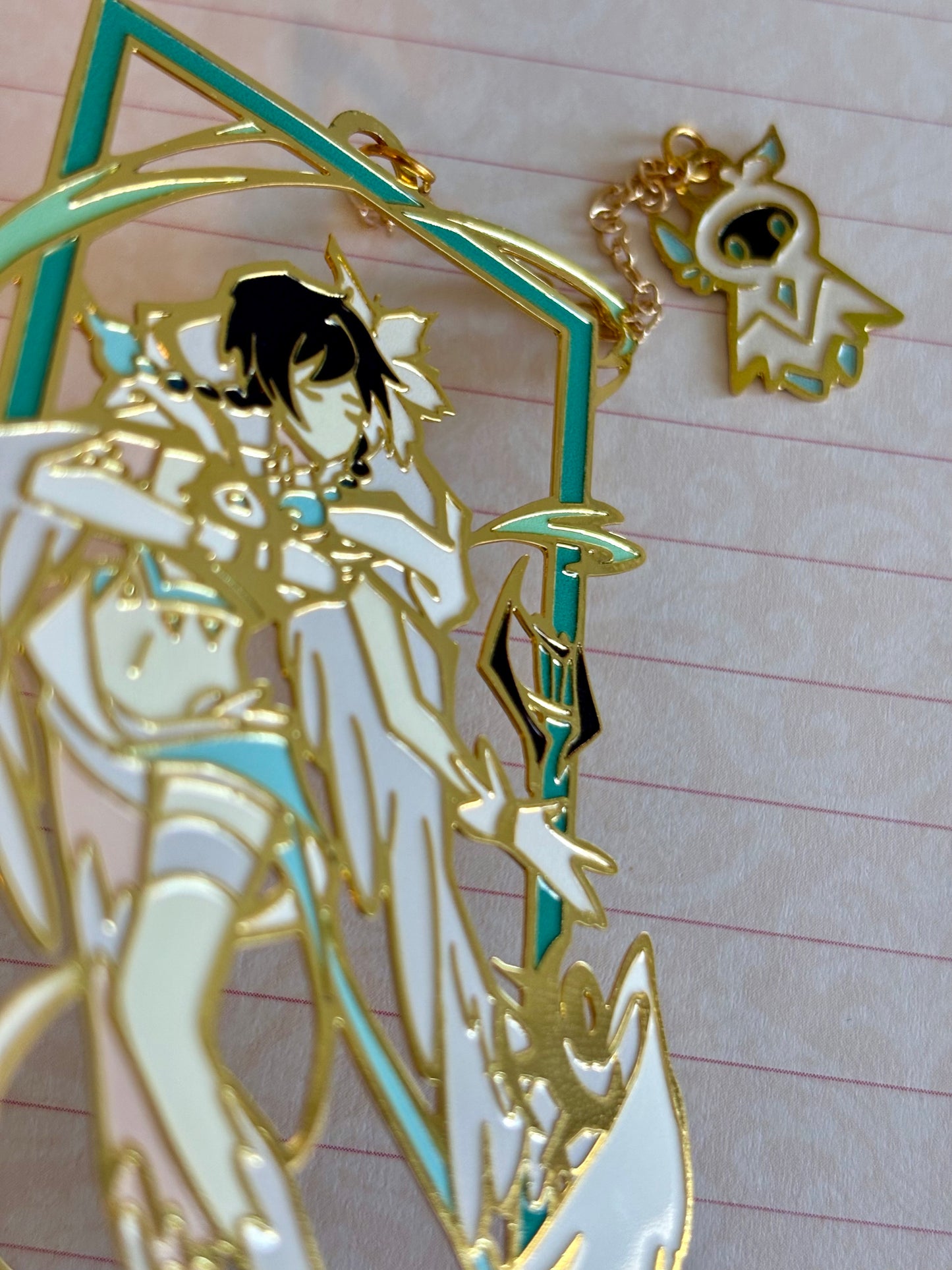 Venti Barbatos Mondstadt | Genshin Impact | Enamel Bookmark / Charm | 11x4cm