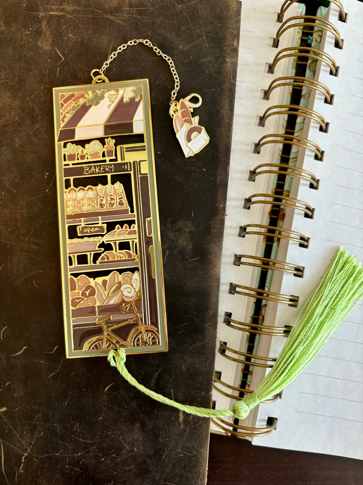 Bakery Shop | original design | Enamel Bookmark / Charm | 11x4cm