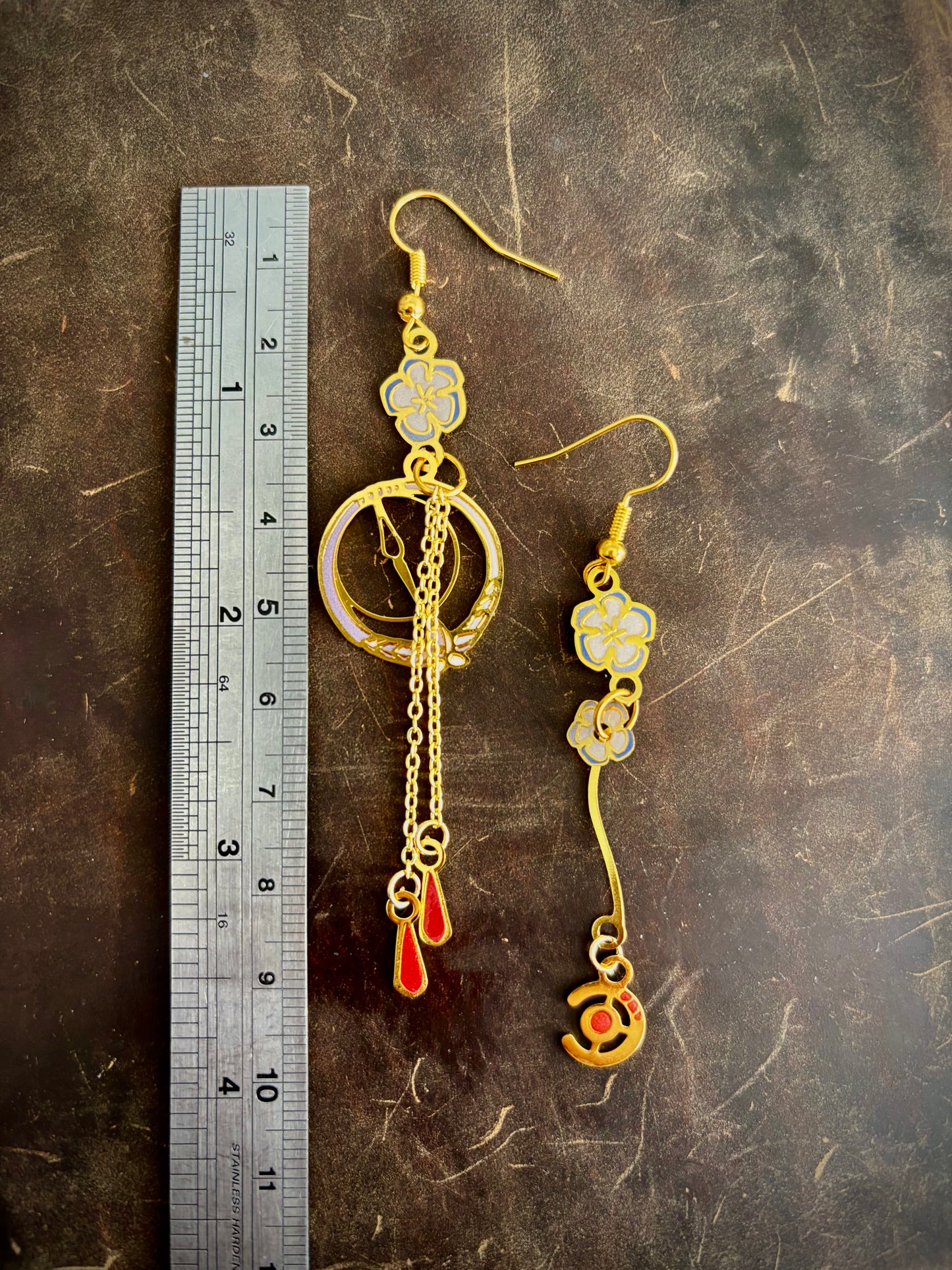 Journey’s Beyond | HimFri inspired | thin/light double-sided Enamel Earrings