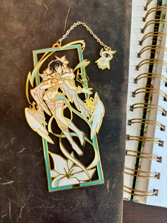 Venti Barbatos Mondstadt | Genshin Impact | Enamel Bookmark / Charm | 11x4cm