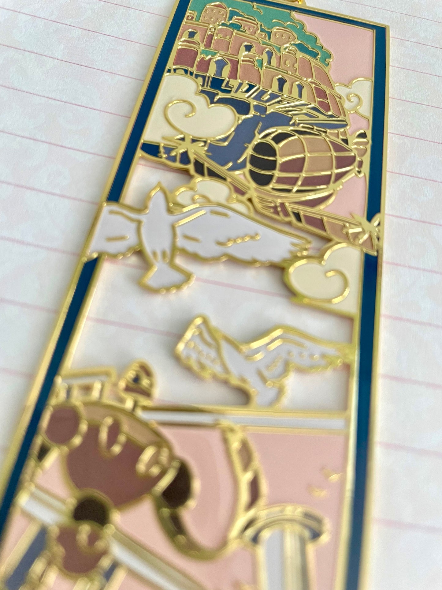 Laputa inspired | anime movie | Enamel Bookmark / Charm |11x4cm