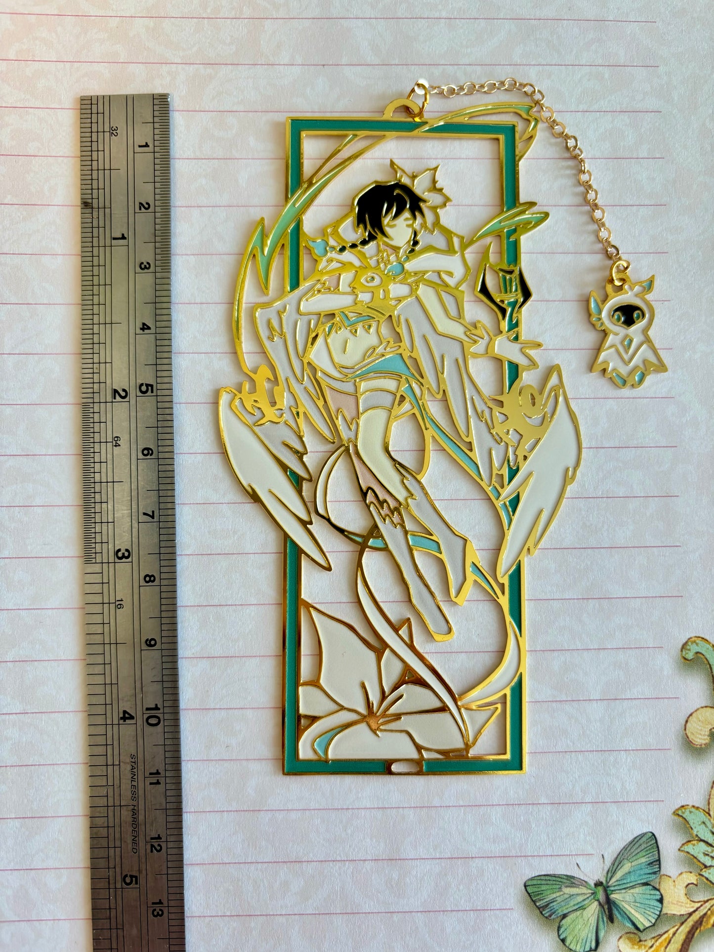 Venti Barbatos Mondstadt | Genshin Impact | Enamel Bookmark / Charm | 11x4cm