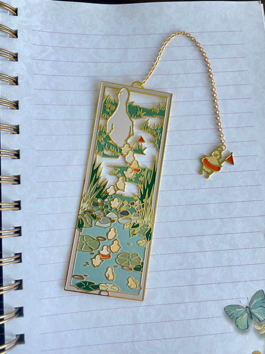 Duckies | Original Design | Enamel Bookmark / Charm | 11x4cm