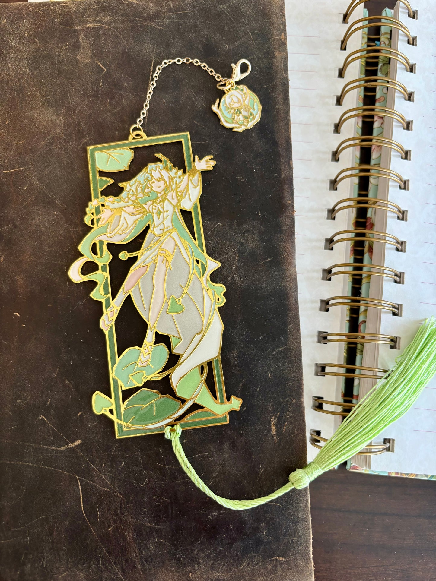 Nahida Buer Greater Lord Rukkhadevata Sumera | Genshin Impact | Enamel Bookmark / Charm | 11x4cm