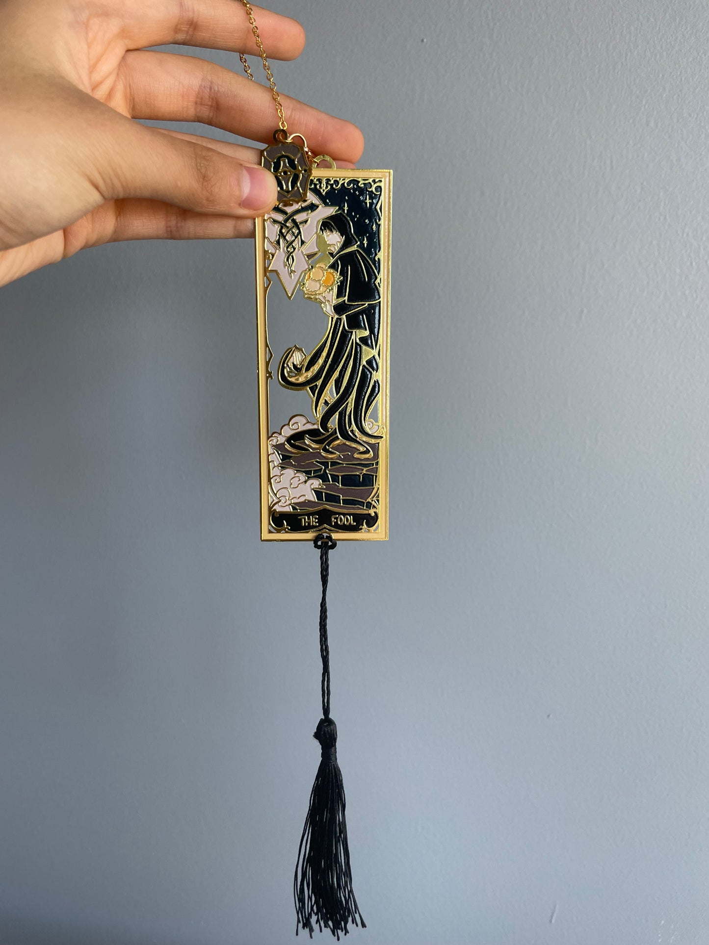 Tarot Card: The Fool | LOTM | Mr Fool | Enamel Bookmark / Charm | 11x4cm